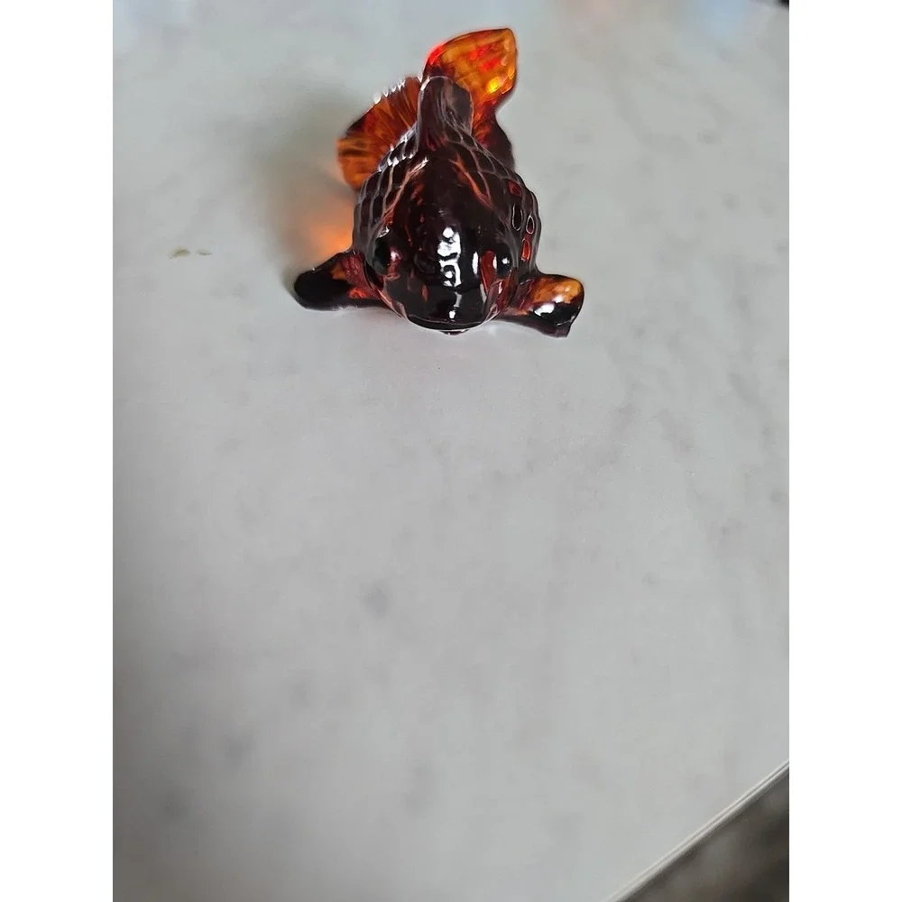 Resin Goldfish Orange Translucent  Decoration Gift. ‎ 587